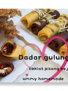 Foto resep Dadar gulung pisang coklat keju