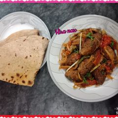 A picture of Dum kabab.