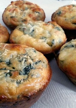 Una foto de Muffins de espinaca