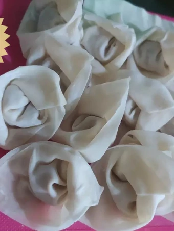 Langkah Mudah untuk Membikin Resep  Pangsit isi Ayam (Bisa Kukus/Rebus/Goreng) Ide Frozen Food yang Sempurna, Bikin Ketagihan