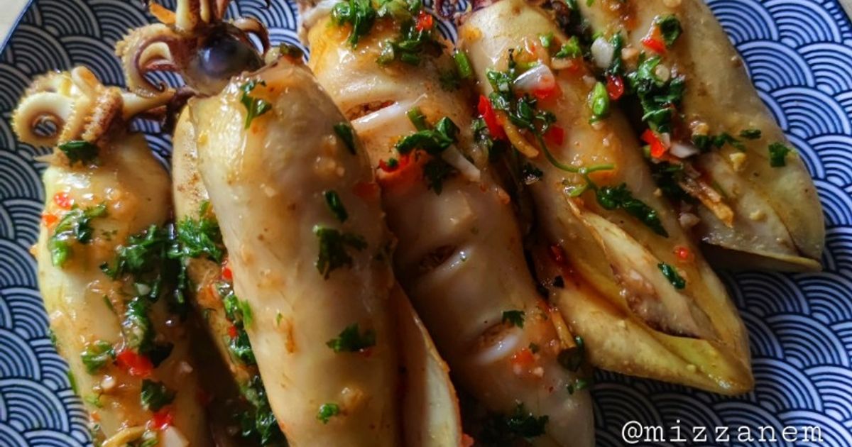 Spring Sumbat Resipi Sotong Sumbat Bakar Ala Thai oleh Mizzanem - Cookpad