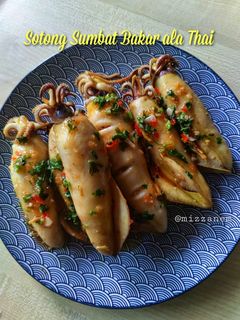 Gambar Sotong Sumbat Bakar ala Thai