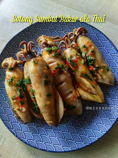Gambar Sotong Sumbat Bakar ala Thai