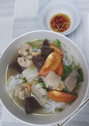 Hình của món Bánh canh đơn giản ngày hè.
