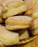 Galletas-bizcochos caseros con grasa/manteca