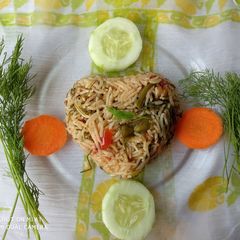 A picture of Dill Pulao.
