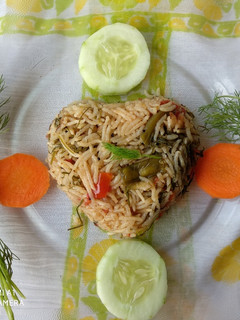 A picture of Dill Pulao.