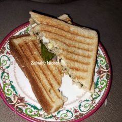 A picture of Toasted sardine sandwich🍽.