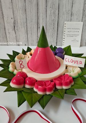 Foto resep Puding Tumpeng Merah Putih
