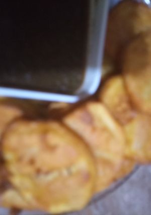 A picture of Aloo ke crispy pakorey.