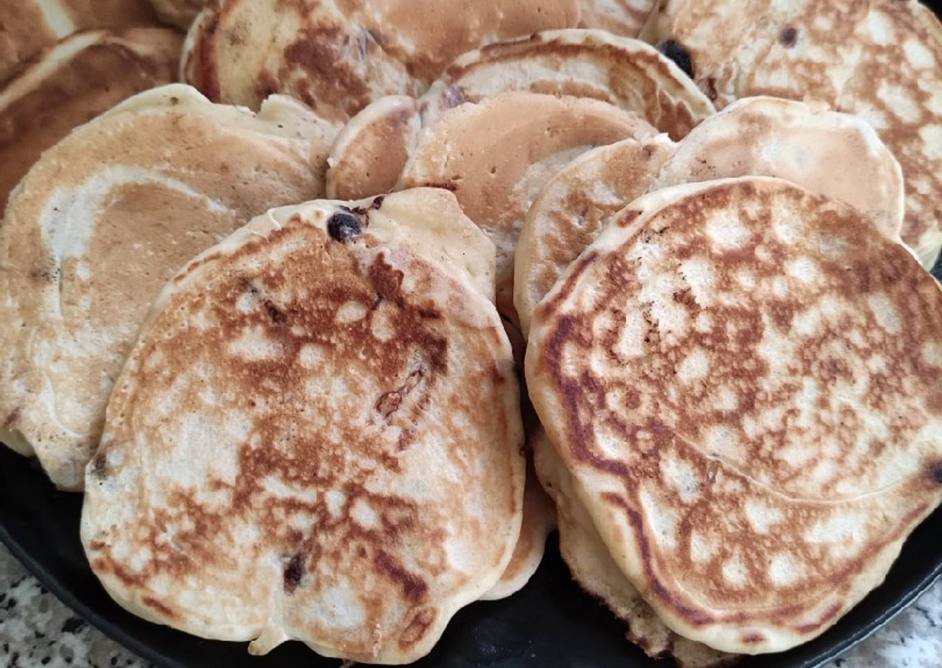 Pancakes aux pépites de chocolat
