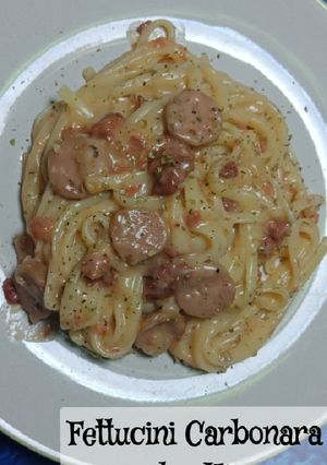 Foto resep Fettucini Carbonara