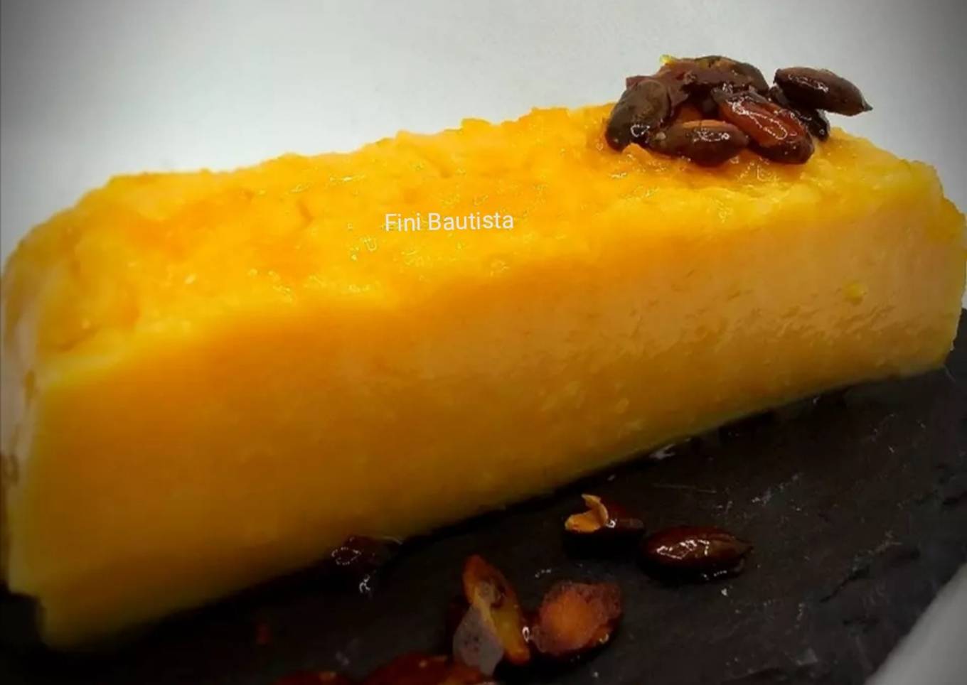 Flan de calabaza sin gluten, sin huevo y sin horno