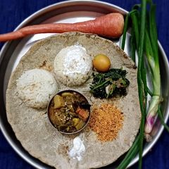 A picture of Bajra roti.