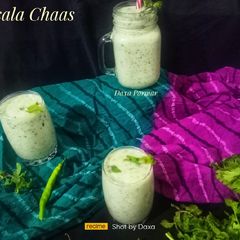 A picture of Masala Chaas (Spiced Buttemilk).
