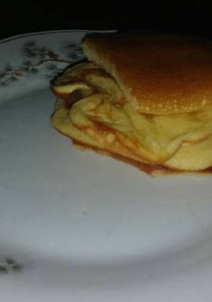 Una foto de Hots cakes con miel