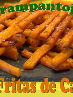 Una foto de Papas fritas de calabaza. Trampantojo