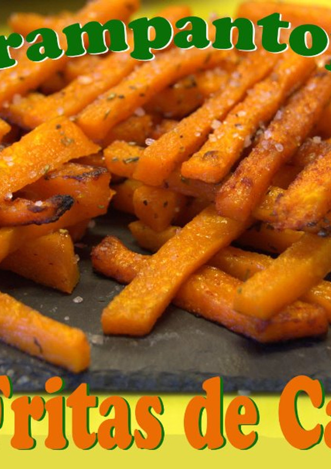 Una foto de Papas fritas de calabaza. Trampantojo