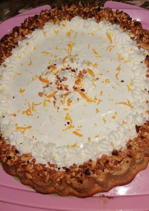 Une photo de Cake à l'orange à la crème au citron