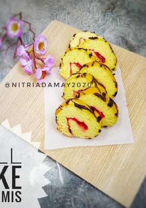 Foto resep Roll Cake Ekonomis 3 telur All In One Method
