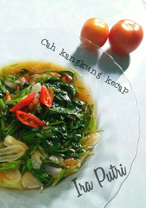 Foto resep Cah kangkung kecap