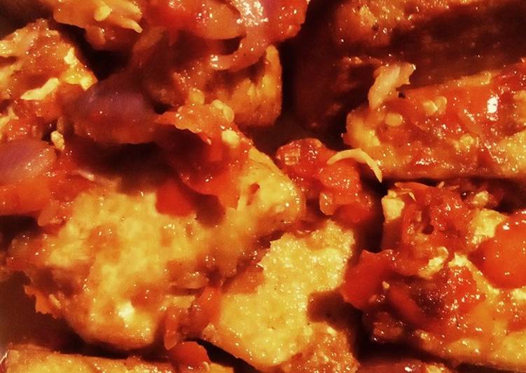 Recipe of Ultimate Tofu with sauce