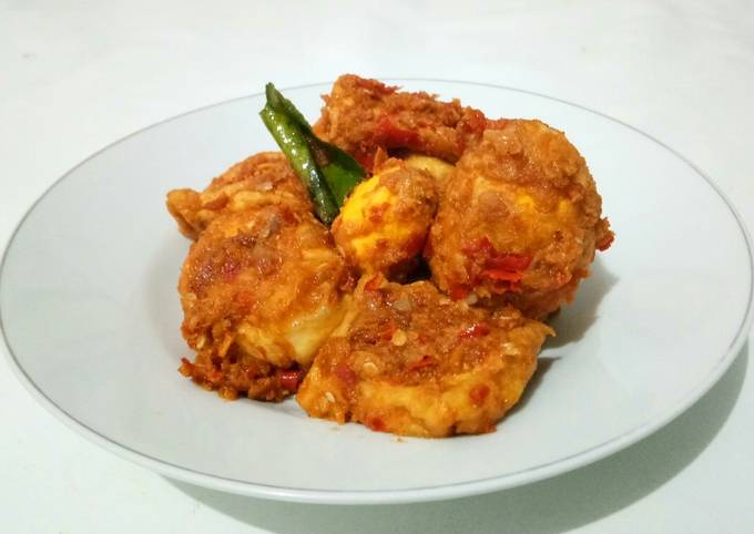 Tahu Telur Bumbu Bali