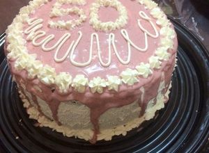 Una foto de Pastel doble tentación