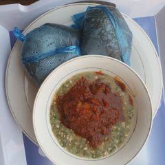 A picture of Amla da miyar kubewa da stew.