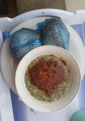 A picture of Amla da miyar kubewa da stew.