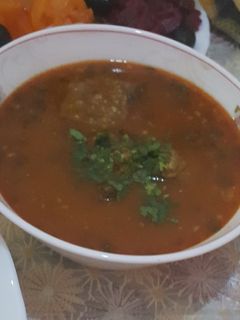 صورة لوصفة شوربة فريك لي متخطيش في رمضان