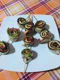 Girelle di zucchine impalate
