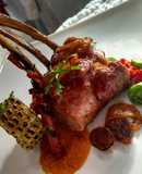 Rack de ternera en salsa de mandarina