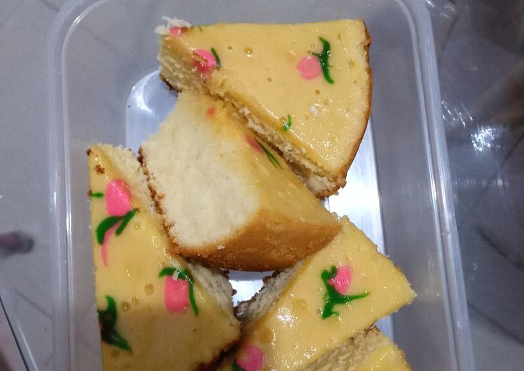 makanan Cake bolu panggang teflon yang Bikin Ngiler