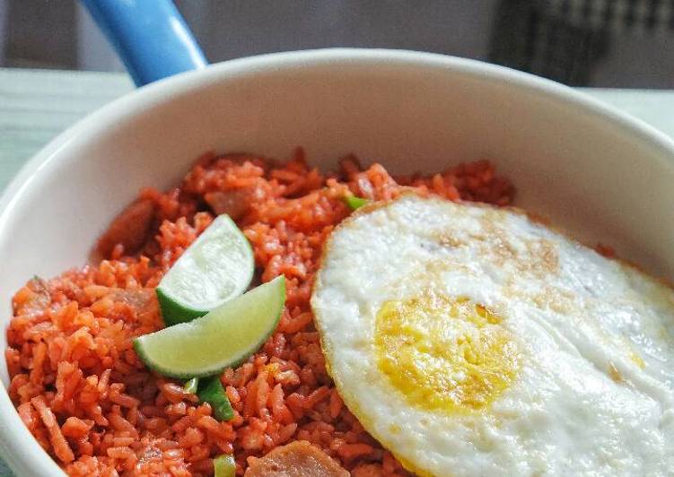 Cara Mudah Menyiapkan Nasi Goreng Merah Makassar ala dapurku 😊 Lezat