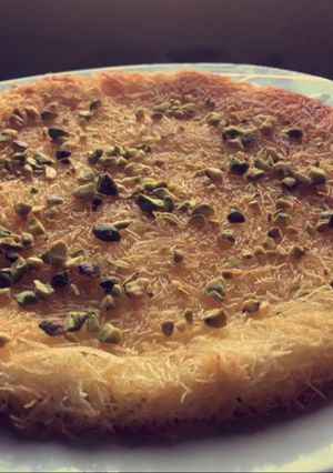صورة لوصفة كنافة بالقشطة