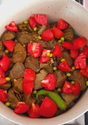 عکسی از دستور دلمه برگ مو