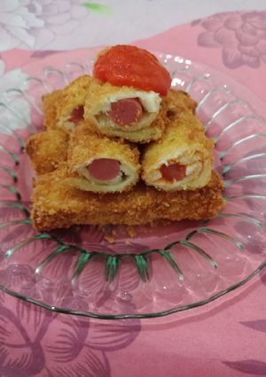 Foto resep Roti tawar goreng isi sosis keju