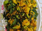 A picture of radish leaves sabzi