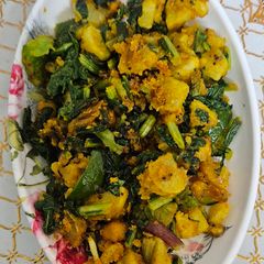 Radish capsicum sring onion junka by Shobha Rathod (green sabji) A picture of Radish capsicum sring onion junka by Shobha Rathod (green sabji).