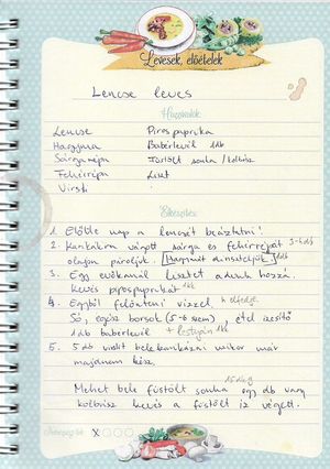 Lencse leves recept fotója