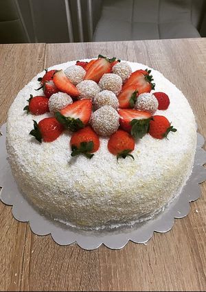 Raffaello torta recept fotója