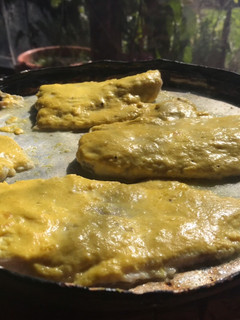 Una foto de Merluza al curry y cúrcuma