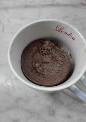 Una foto de Bizcocho de chocolate en taza v3!!!