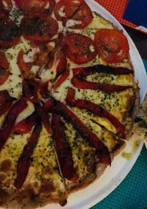 Una foto de Pizza integral (salen 3 muy finas o dos)