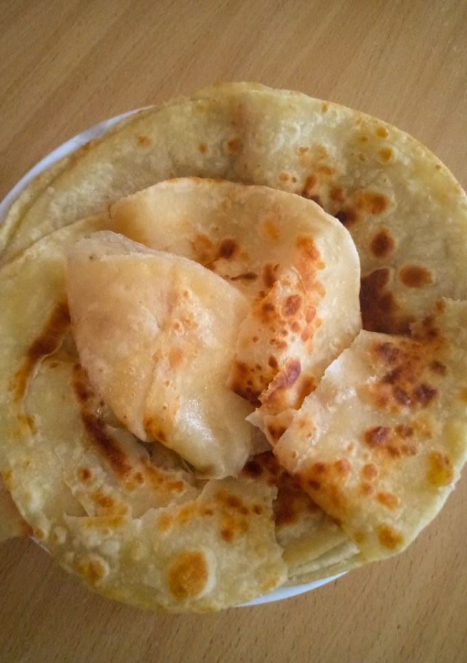 A picture of How to prepare soft layered chapatis #themechallenge.