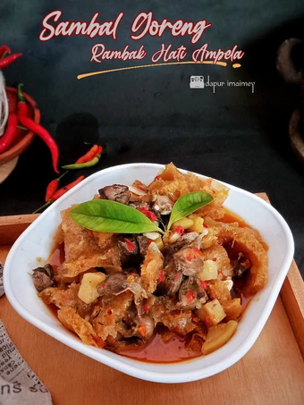 Cara Sederhana Menyiapkan Resep  Sambal Goreng Rambak Hati Ampela yang Lezat, Bikin Ketagihan