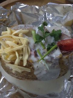 صورة لوصفة البطاطس المشويه والمحشيه