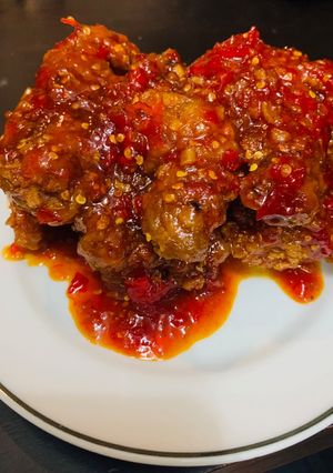 Foto resep Ayam goreng pedas sauce madu