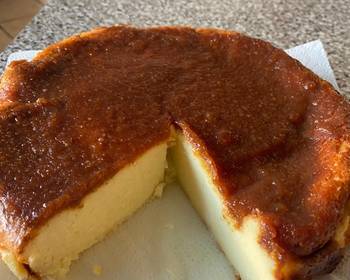 Easy Make Recipe Baked Manchego cheesecake with a membrillo topping Delicious and Healthy